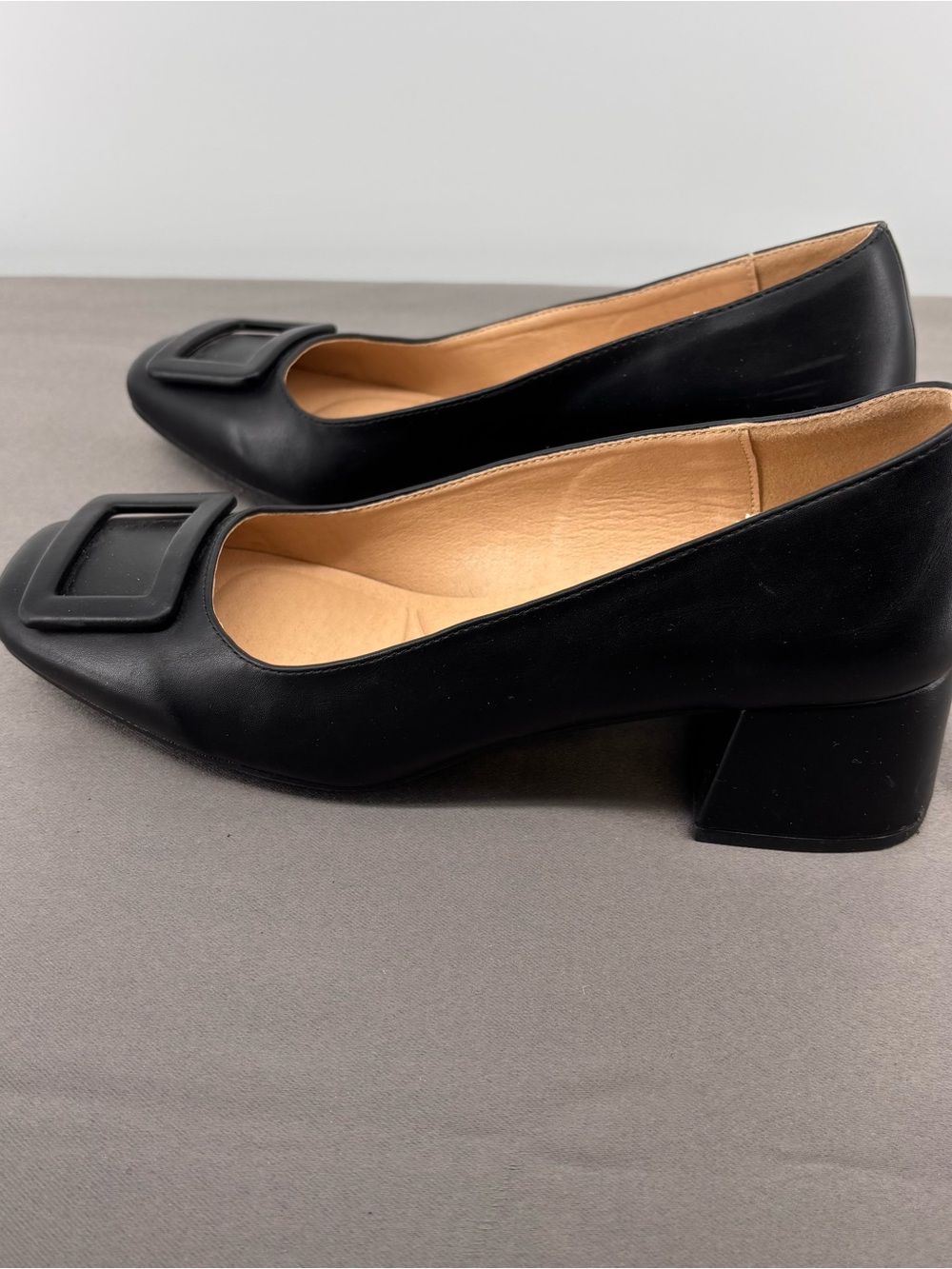 Classic Black Square-Toe Women’s Flats